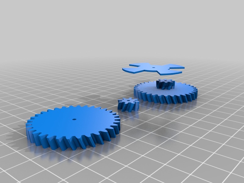 齿轮旋转器3D打印模型