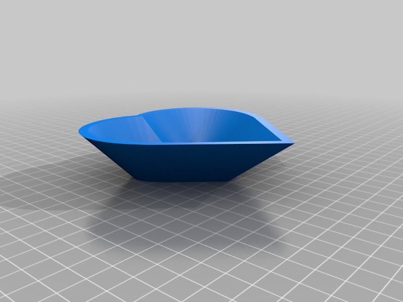心形糖果盘3D打印模型