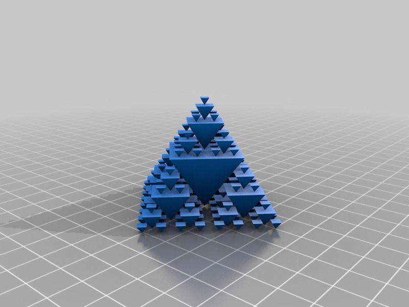 谢尔宾斯基金字塔3D打印模型
