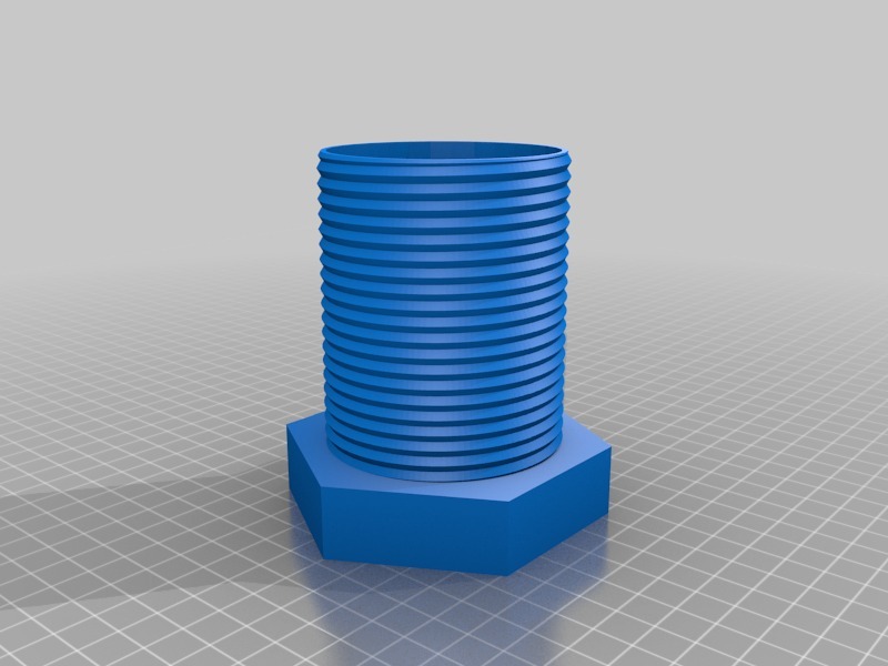可打印的螺栓模型3D打印模型