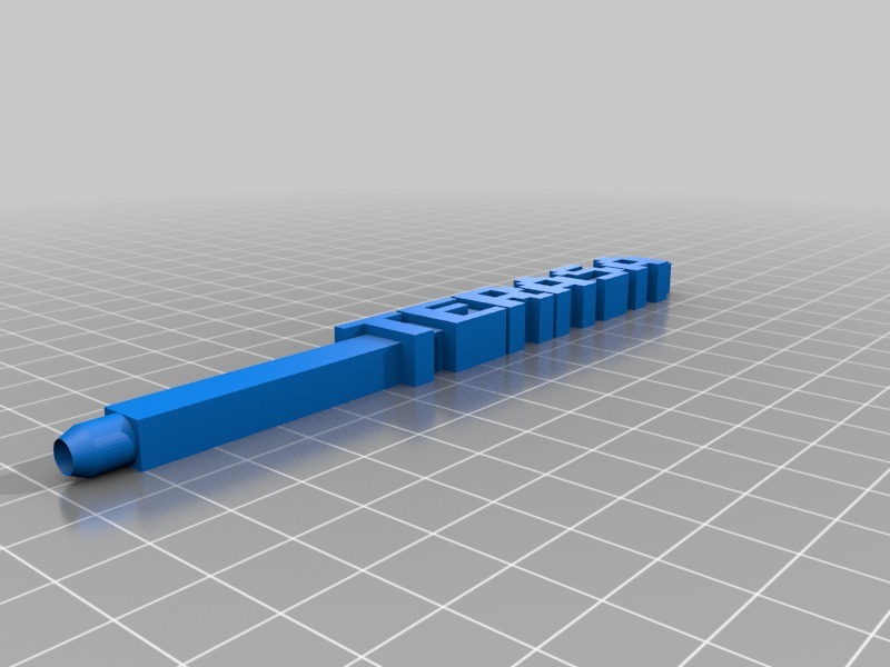 印有terasa字样的钢笔模型3D打印模型