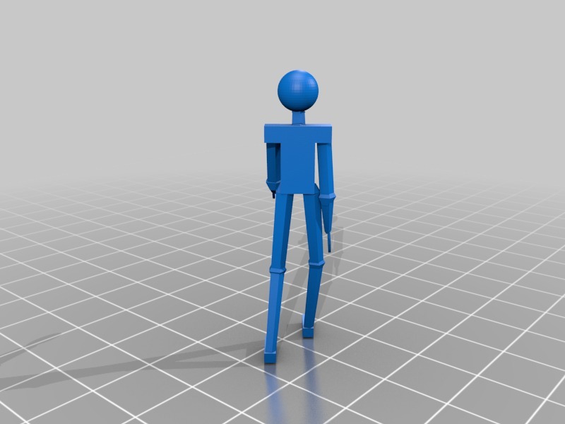 握手姿势的男人模型3D打印模型