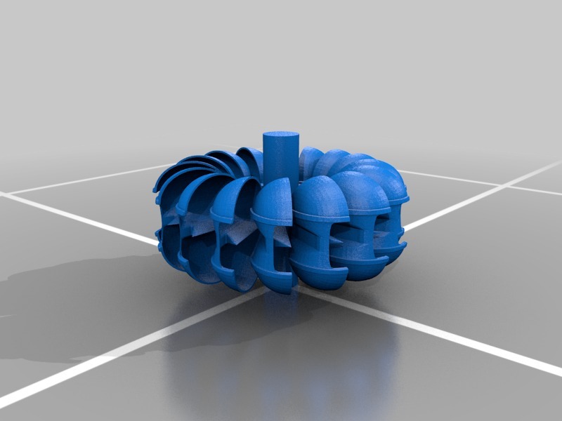 水斗式水轮机模型3D打印模型