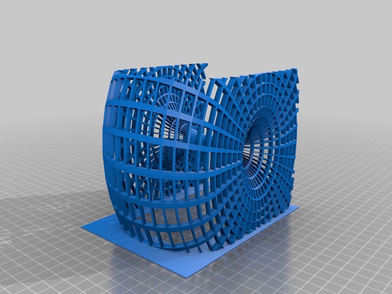 空间虫洞图模型3D打印模型