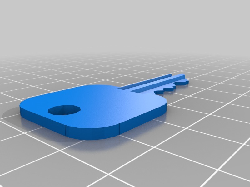 复制钥匙3D打印模型