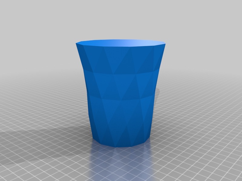 低分辨率的高质量花瓶3D打印模型