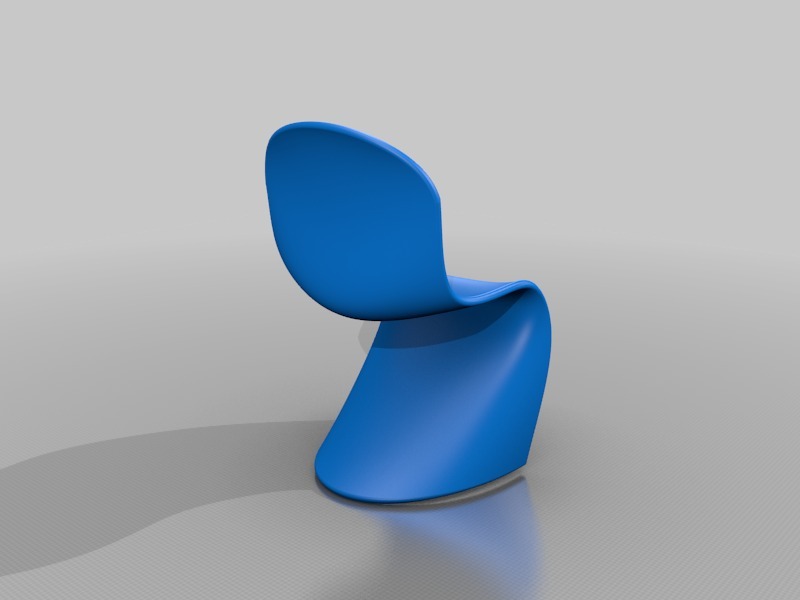 一个椅子3D打印模型