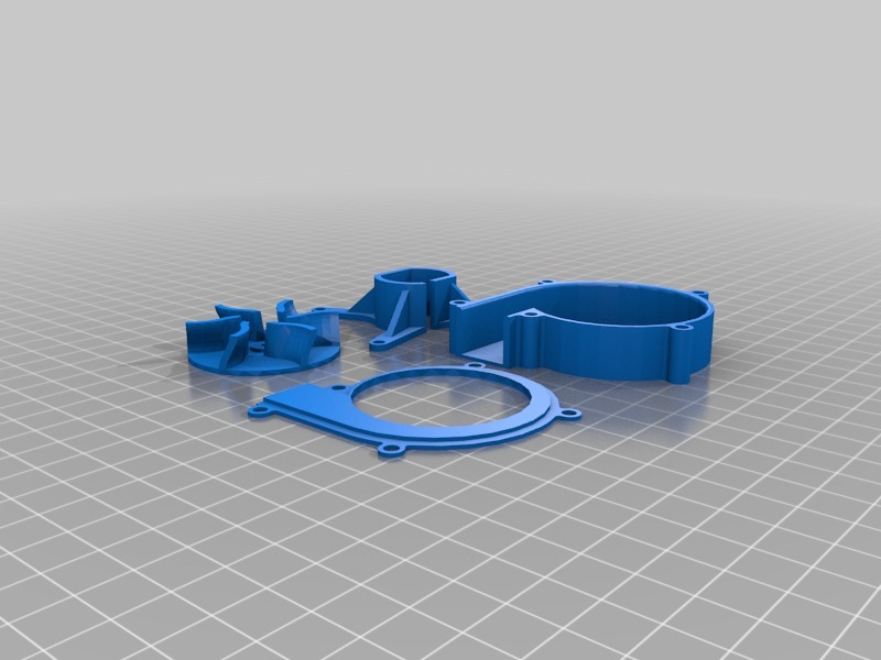 离心运动风扇3D打印模型