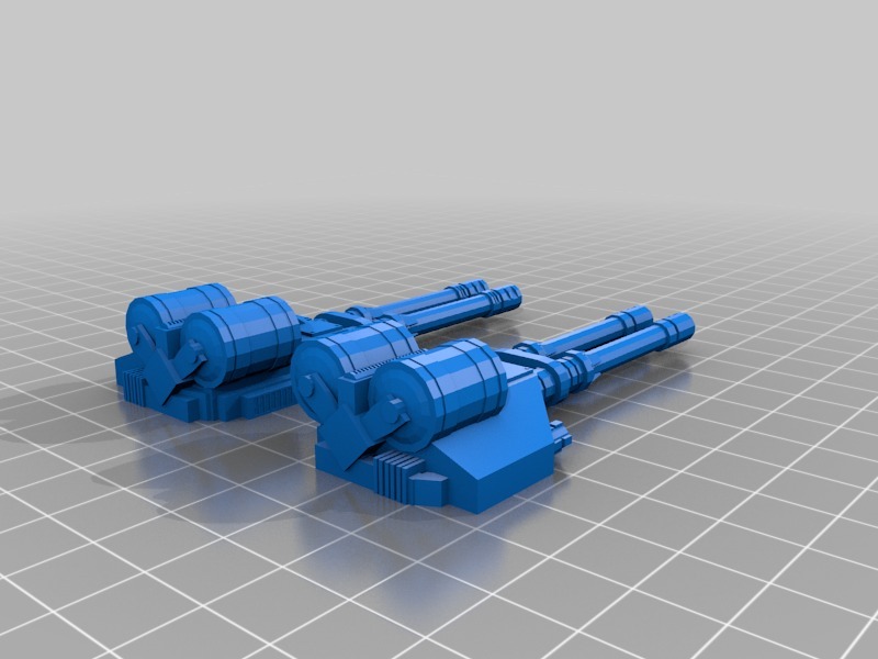 自动炮组件3D打印模型