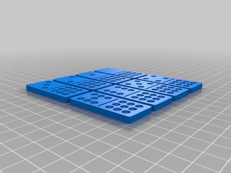 多米诺骨牌集3D打印模型
