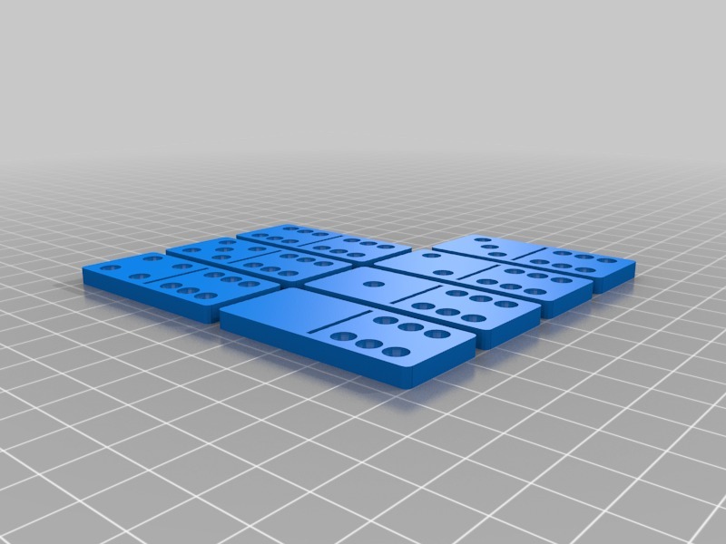 多米诺骨牌集3D打印模型
