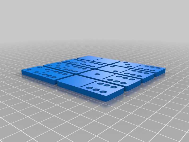 多米诺骨牌集3D打印模型