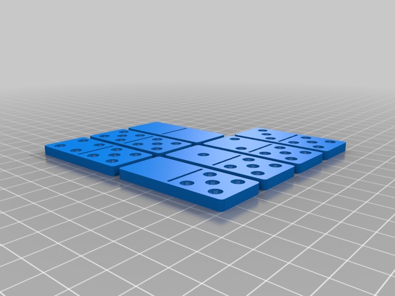 多米诺骨牌集3D打印模型