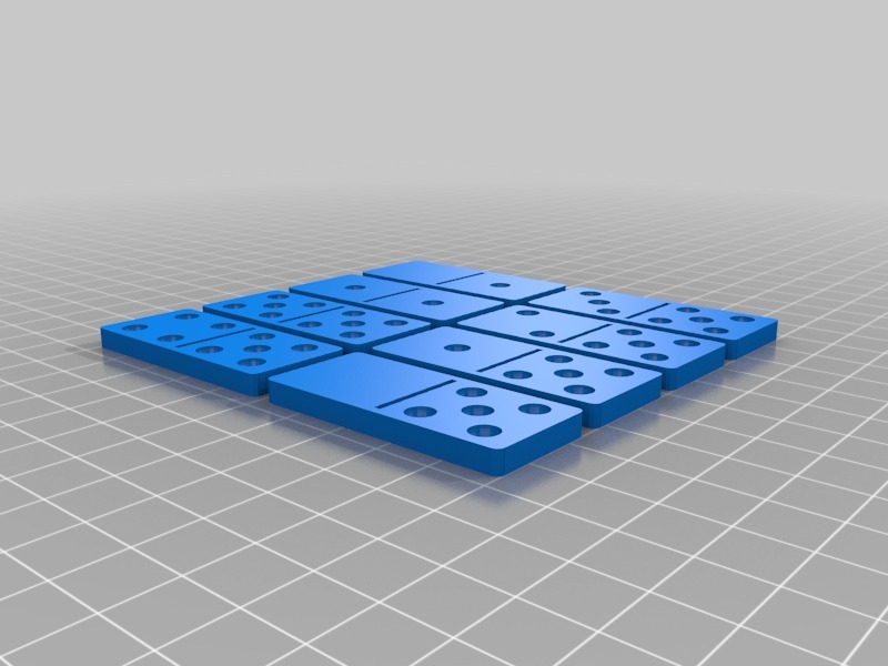 多米诺骨牌集3D打印模型