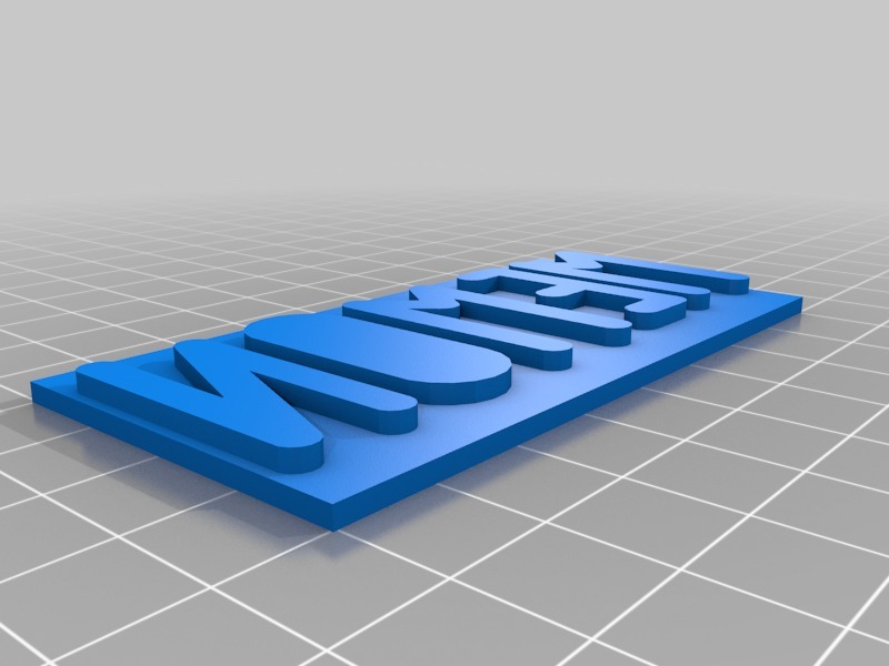 塑料名片3D打印模型