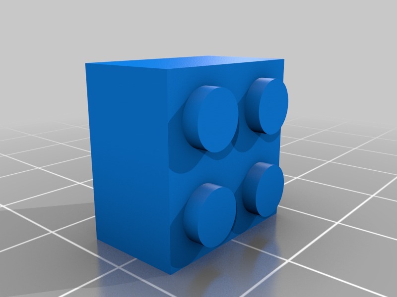 2X2乐高积木3D打印模型