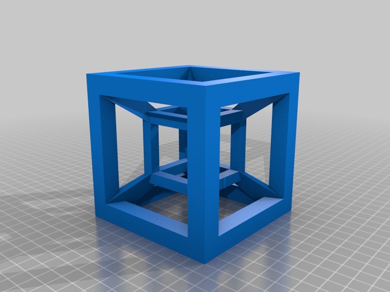 超立方体3D打印模型