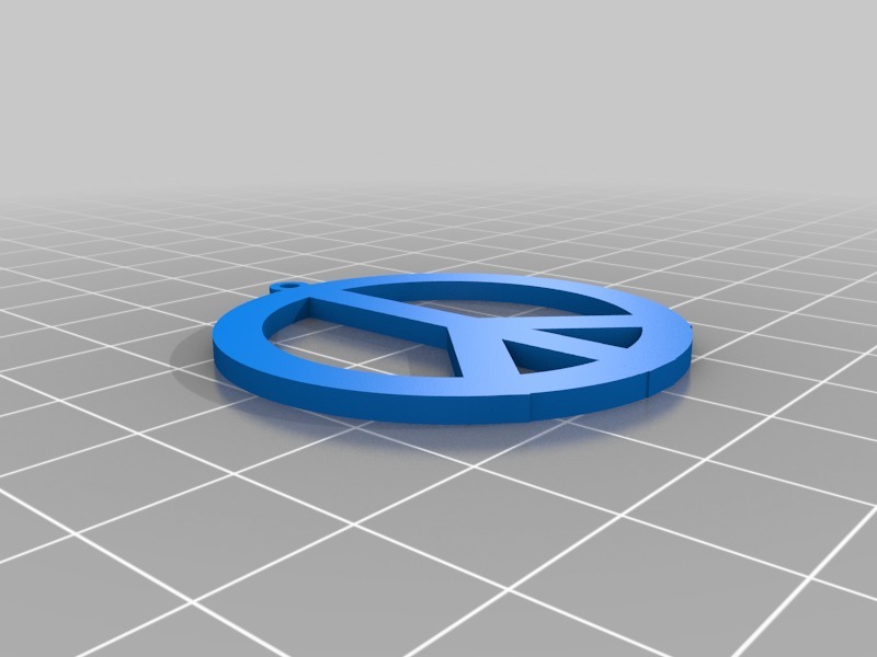和平耳环3D打印模型