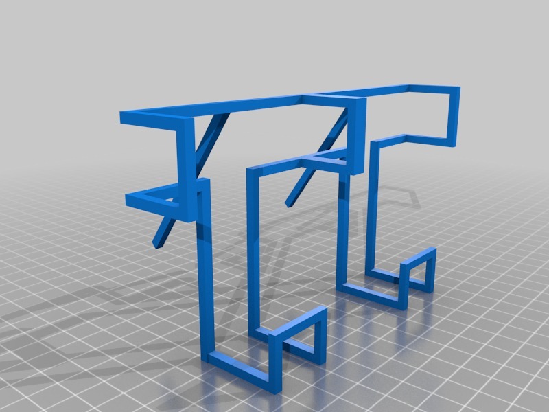   数字万用表支架3D打印模型