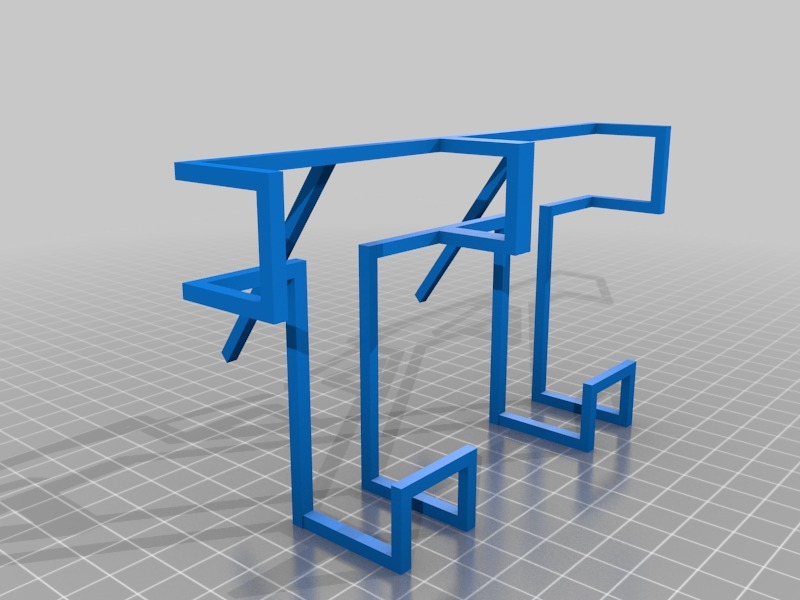   数字万用表支架3D打印模型