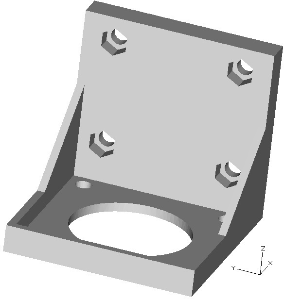 步进电机支架3D打印模型