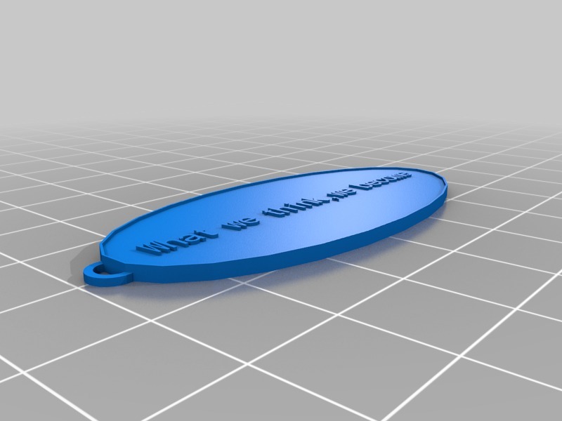 定制椭圆形钥匙扣3D打印模型