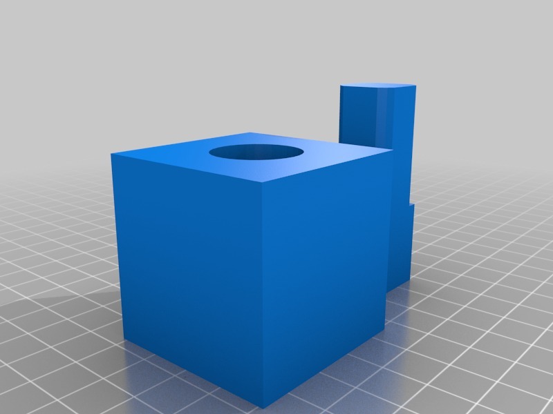 圆孔立方体3D打印模型