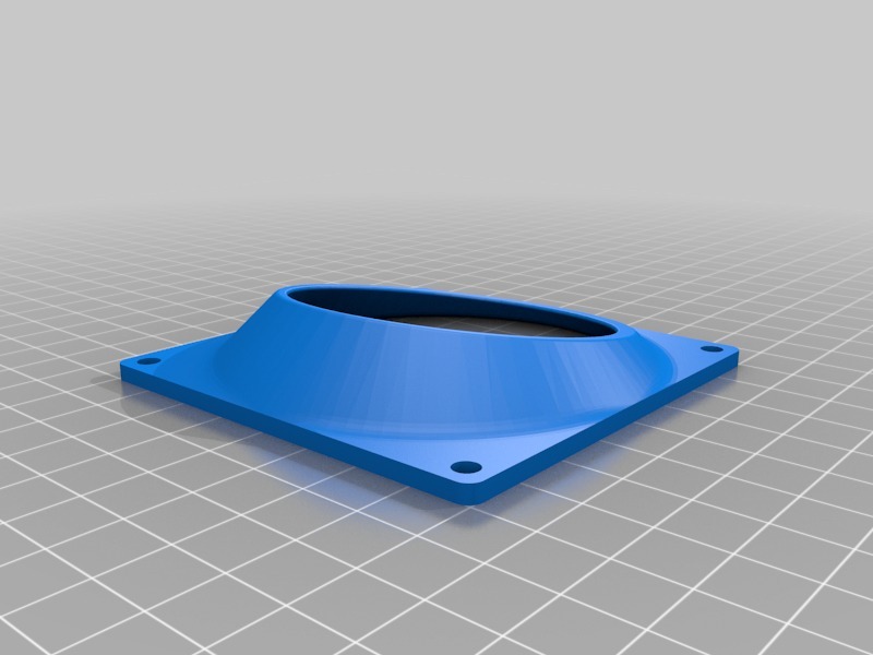 80毫米风扇管道3D打印模型