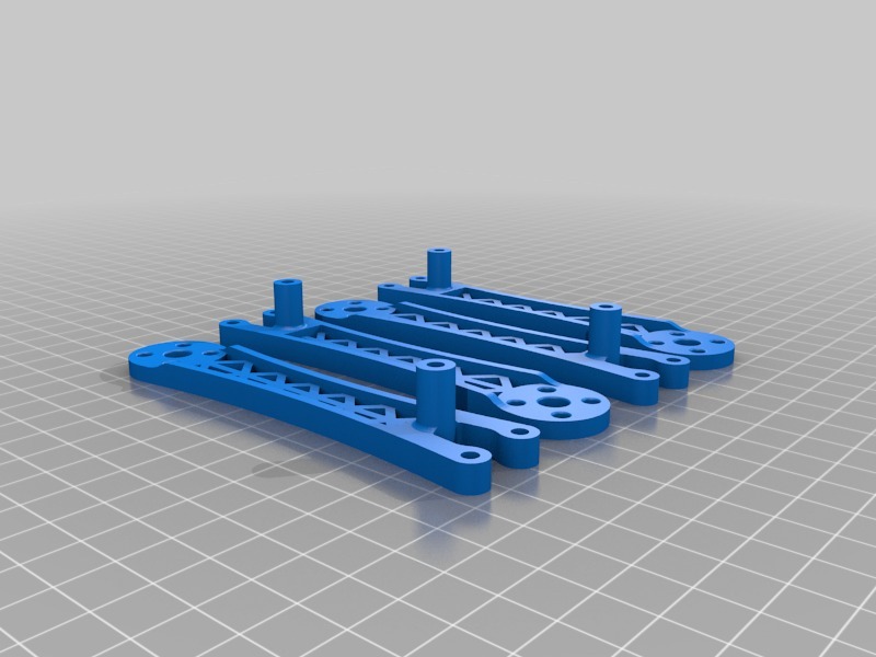 轮式四轴飞行器3D打印模型