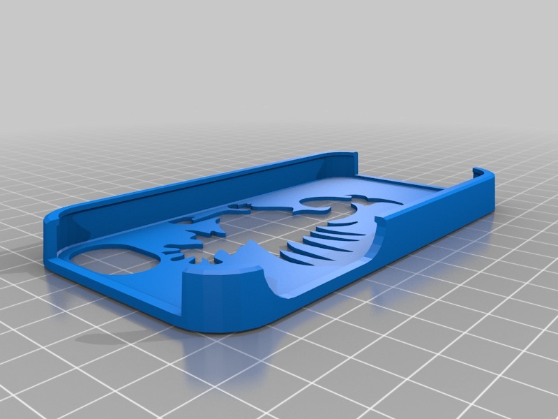 ipone手机壳 镂空图案3D打印模型