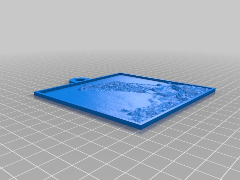 浮雕板 青蛙3D打印模型