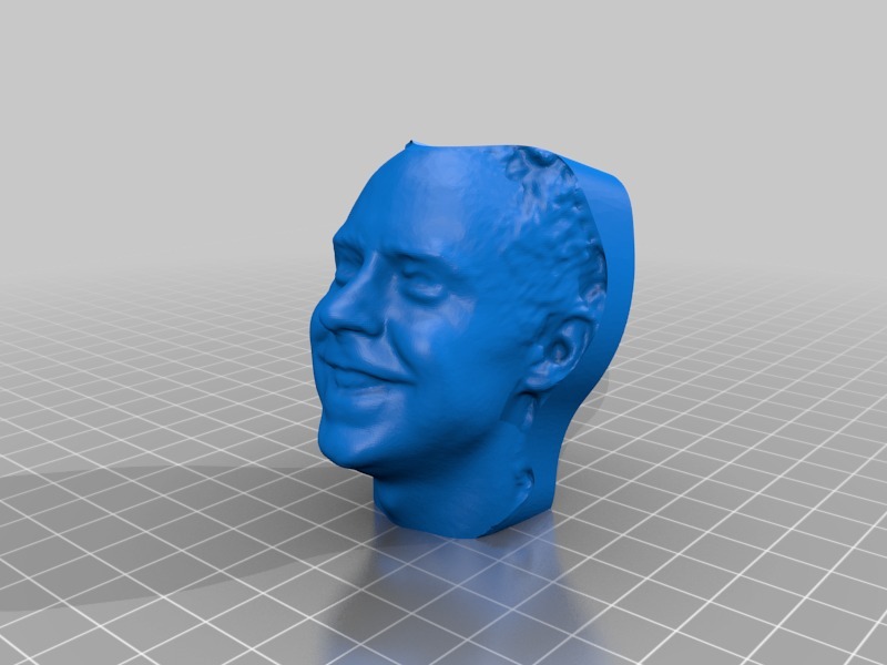 外国男性头像3D打印模型
