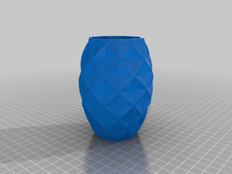  多边形花瓶3D打印模型