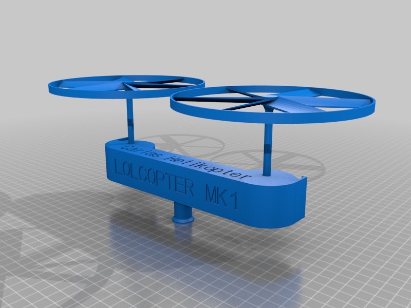 Mk1直升机3D打印模型