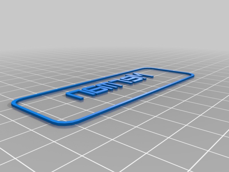 姓名牌3D打印模型