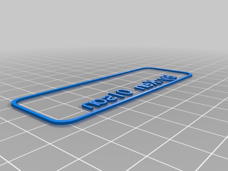 姓名牌3D打印模型