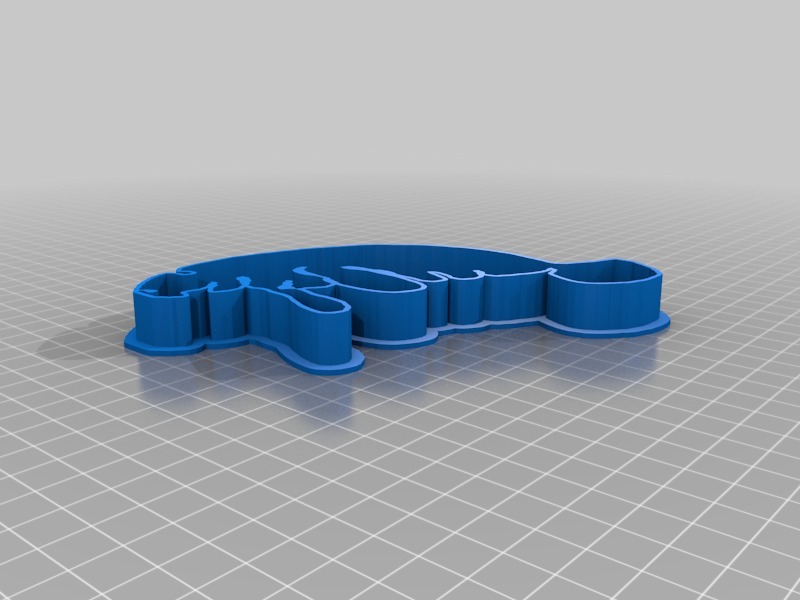 海牛 饼干 模具3D打印模型
