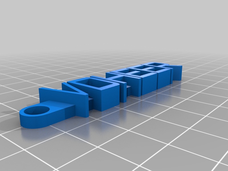 钥匙扣 VOHEER3D打印模型