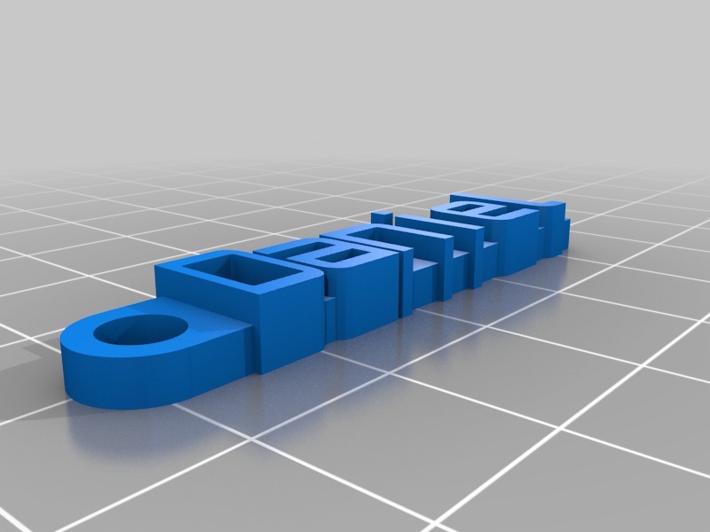 钥匙扣 Daniel3D打印模型