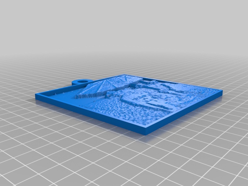 阿兹利 透光浮雕3D打印模型