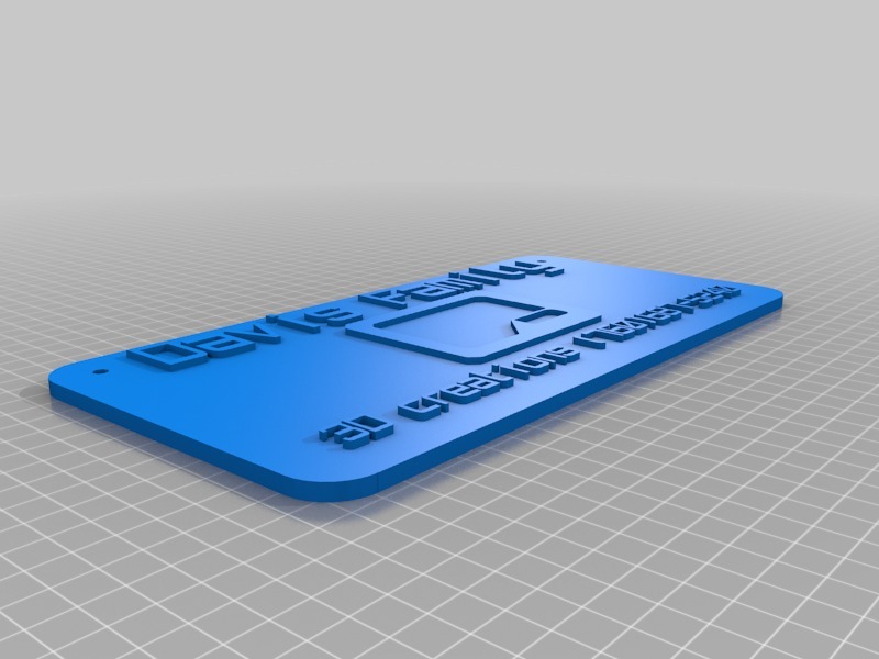 牌子-戴维斯家族3d作品3D打印模型