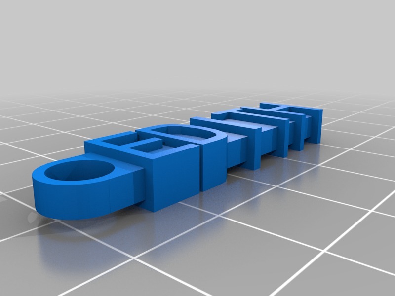 钥匙扣 EDITH3D打印模型