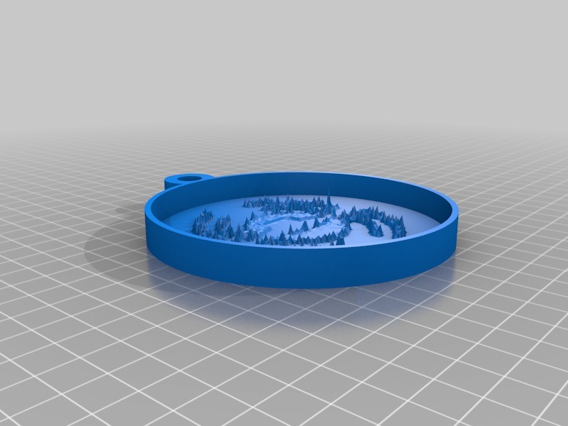 圆形浮雕板3D打印模型