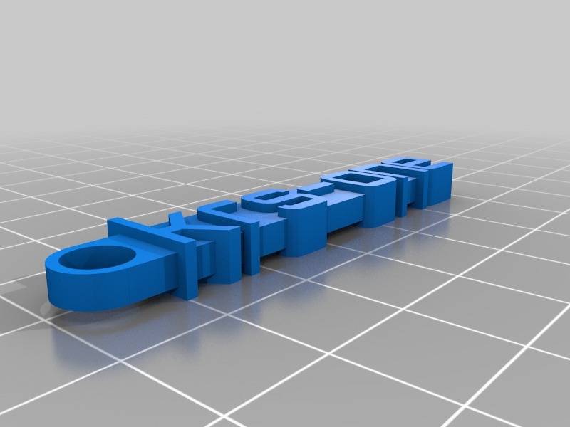 钥匙扣 krs-one3D打印模型