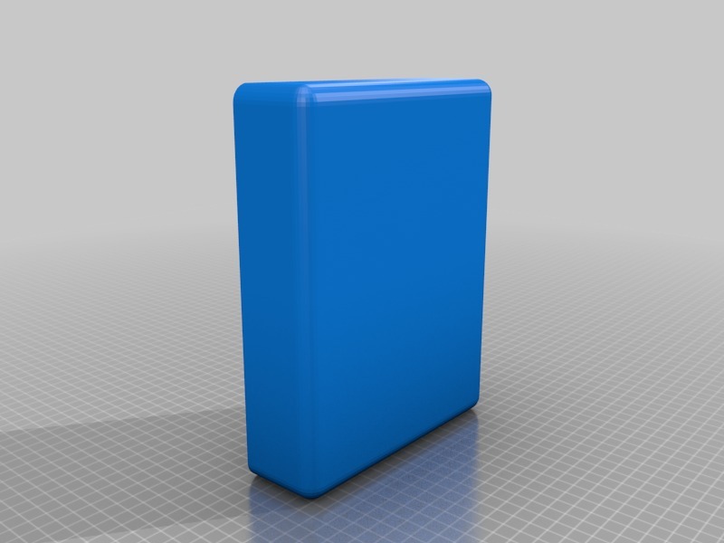 圆角长方体容器3D打印模型
