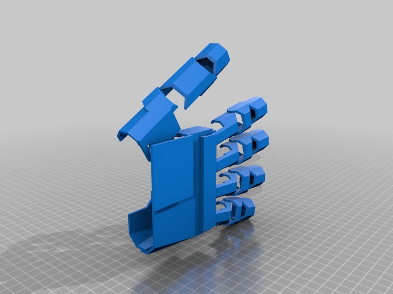 臂铠 护手 手套3D打印模型