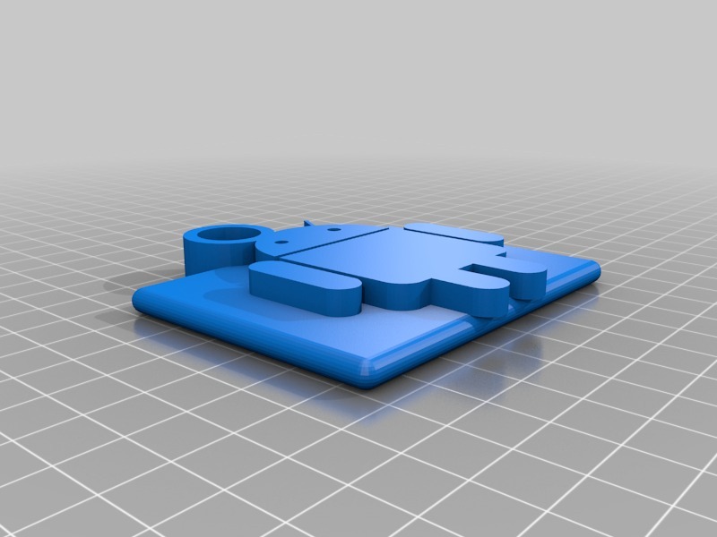 钥匙扣 安卓小人3D打印模型