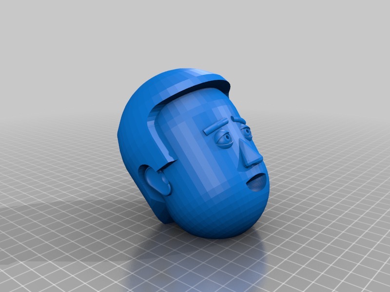 麦克斯的头像3D打印模型