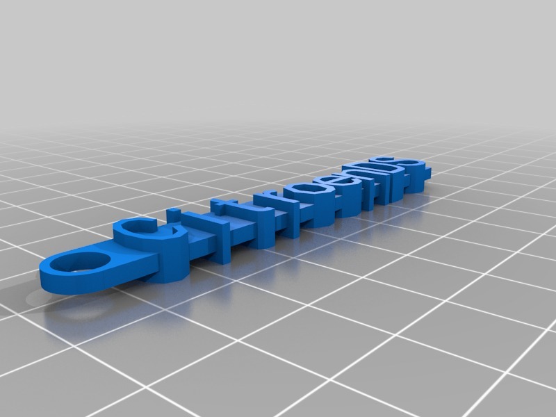 钥匙扣Citroen3D打印模型