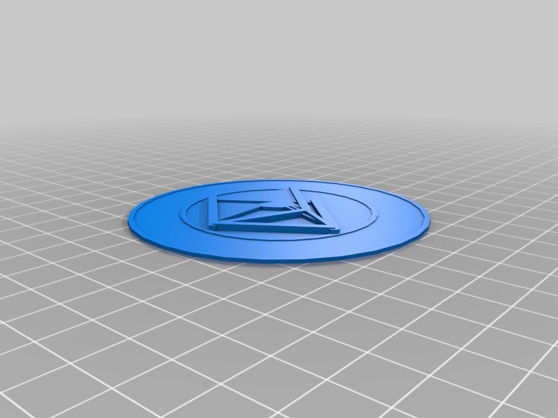 三角洲徽章3D打印模型